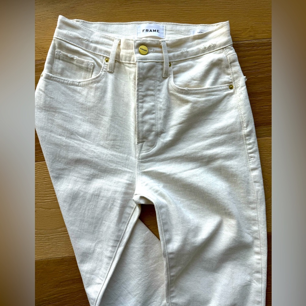 Frame Le Original Jeans in white size 25